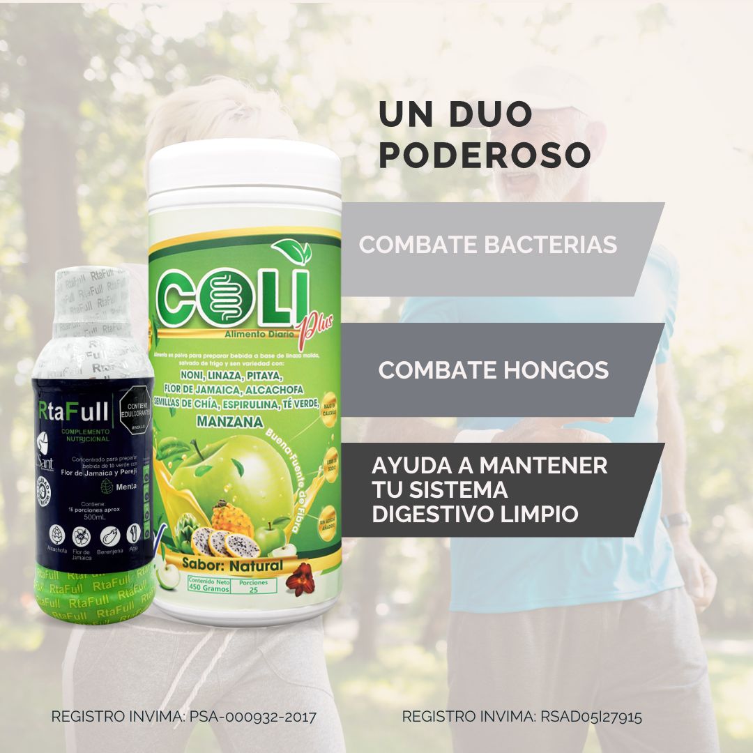 COLI PLUSS + RTAFULL Complemento Nutricional para tu Bienestar